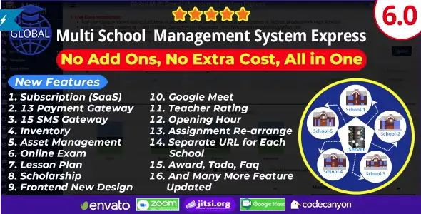 Global - Multi School Management System Express- 4 Amazing School Management System right for your school