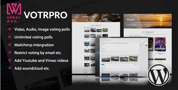 Votr Pro - Easy WordPress Vote Poll Plugin - 6 best plugins to create polls on your website