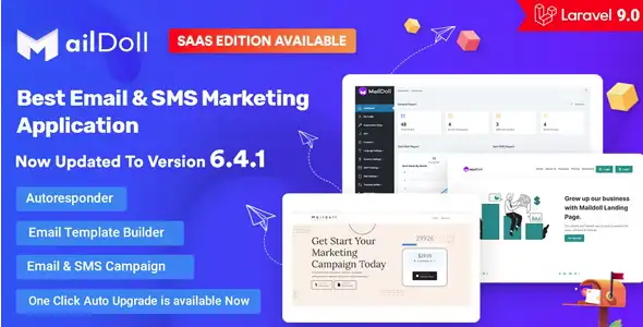 Maildoll - Email Marketing & SMS Marketing SaaS Application - the best email marketing php scripts - appnelly - appnelly.com