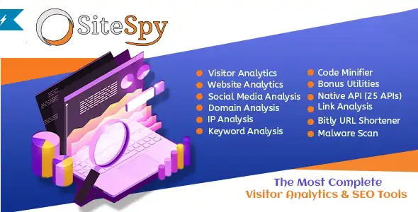 SiteSpy - The Most Complete Visitor Analytics & SEO Tools - The 5 Amazing SEO Tools (PHP Script) you need now