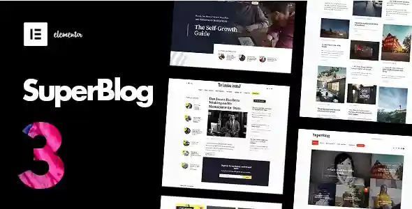 SuperBlog - Powerful Blog & Magazine Theme - 11 Best & Most Popular WordPress Themes for Blog - appnelly - appnelly.com